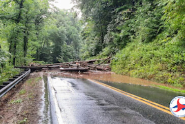Slides Close U.S. 19/74 in Nantahala Gorge