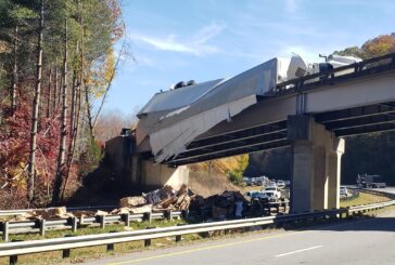 Tractor & Trailer Accident at Sylva Exit 85