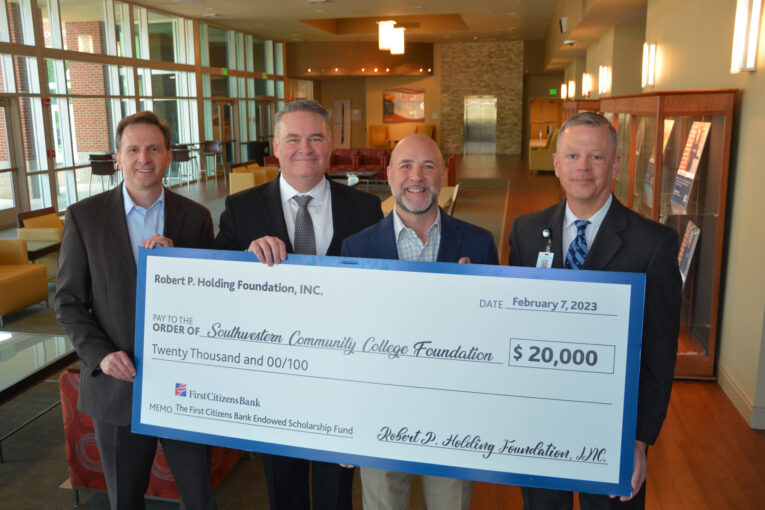 Robert P. Holding Foundation increases scholarship fund at SCC